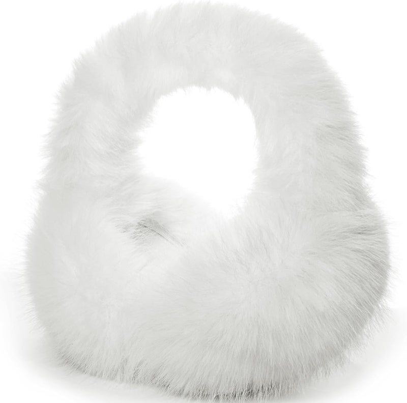 Mottico Winter Ear muffs for Women Men, Fluffy Ear Warmer with Thick Faux Ear Covers, Foldable for Convenience! - Image 1